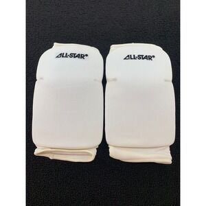 ALL STAR Extra Long Sports Knee Pads Medium White Soccer Football Padded